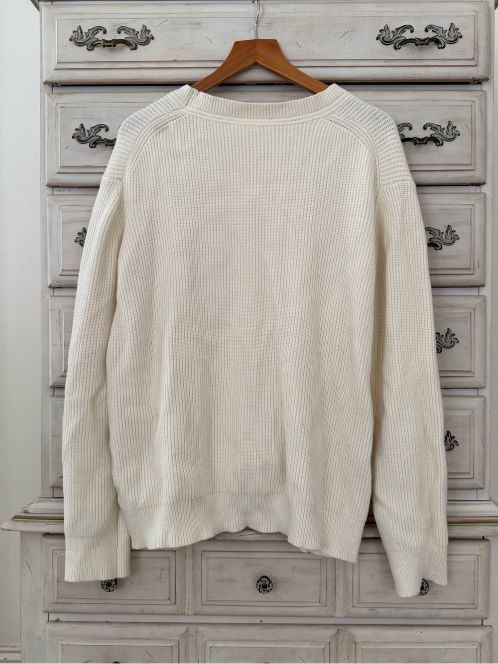 Vici Cream Ribbed Swester - Picture 2 of 4
